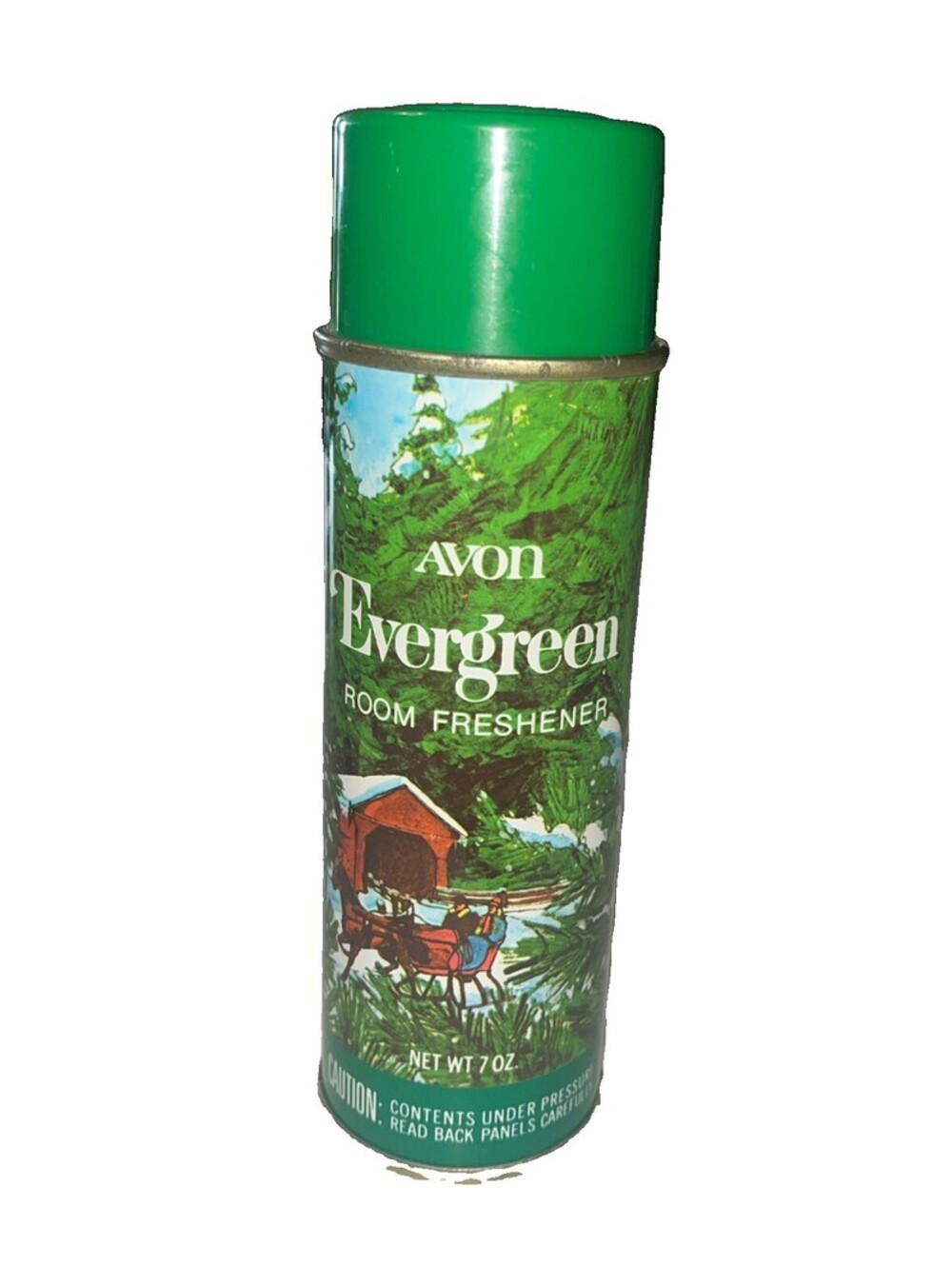VTG 80s Avon Evergreen Room Freshener 7 oz Spray Can Almost Full Discontinued